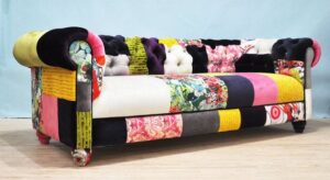 3-Seater Color Splash Chesterfield Sofa Set