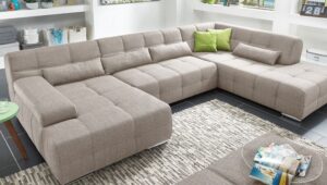 5-Seater Tufted Backrest Modular Sofa Set