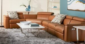 modular Recliner Sofa Set with Adjustable Headrests