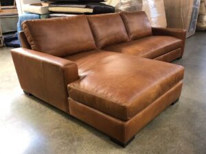 Classic Leather L-Shaped 5-Seater Sectional Sofa Set
