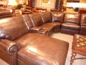 Classic Leather L-Shaped 5-Seater Sectional Sofa Set