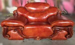 6-Seater Intricate Carvings and Detailed Traditional Sofa Set