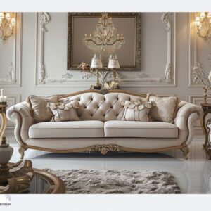 7-Seater Classic Silhouettes Traditional Sofa Set