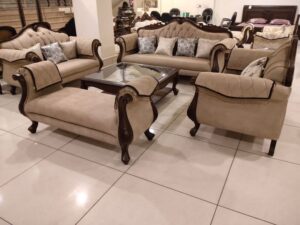 7-Seater Classic Silhouettes Traditional Sofa Set