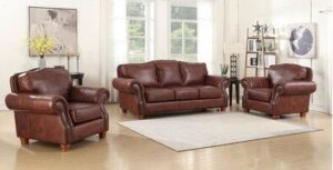 7-Seater Traditional Camelback Sofa Set