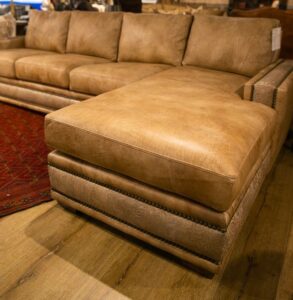 Classic Leather L-Shaped 5-Seater Sectional Sofa Set