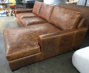 Classic Leather L-Shaped 5-Seater Sectional Sofa Set