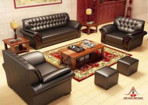 7-Seater Traditional Camelback Sofa Set