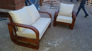 6-Seater Wooden Sofa Set