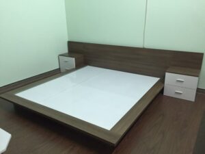 5x6 Modern Wooden Bed with Storage