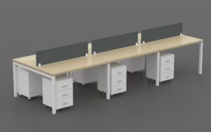 6-Seater Office Workstation