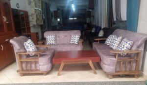 6-Seater Wooden Sofa Set