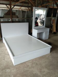 5x6 Modern Wooden Bed with Storage