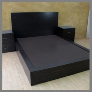 5x6 Modern Wooden Bed with Storage