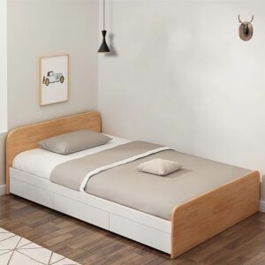 3x6 Feet Simple Wooden Box Bed