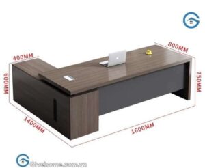 Executive L-Shaped MDF Office Desk