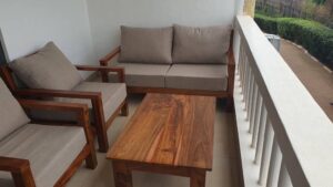 6-Seater Wooden Sofa Set