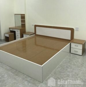 5x6 Modern Wooden Bed with Storage