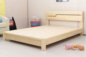 4x6 Feet Platform Simple Wooden Bed