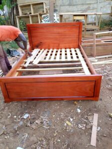 5x6 Feet Simple Wooden Slatted Bed