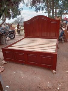 5x6 Feet Simple Wooden Slatted Bed