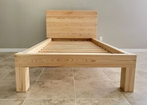5x6 Feet Simple Wooden Canopy Bed