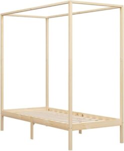 5x6 Feet Simple Wooden Canopy Bed