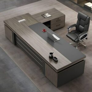 Executive L-Shaped MDF Office Desk