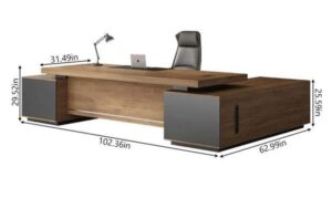 Executive L-Shaped MDF Office Desk