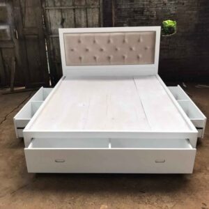 5x6 Modern Wooden Bed with Storage