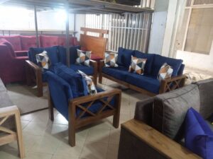 6-Seater Wooden Sofa Set