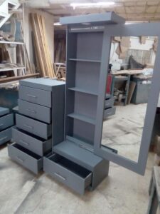 Dressing Mirror with Shelves