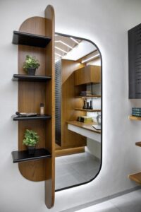 Wall-Mounted Dressing Mirror