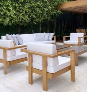 6-Seater Mango Wood Sofa Set