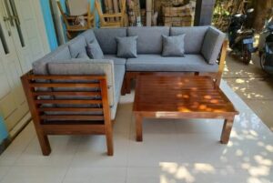 5-Seater Rosewood Sofa Set