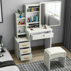 Storage & Multi-Functional Dressing Mirror