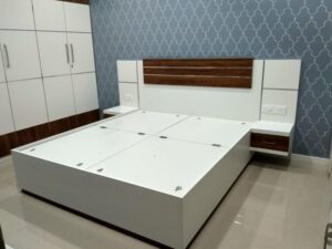 5x6 Modern Wooden Bed with Storage