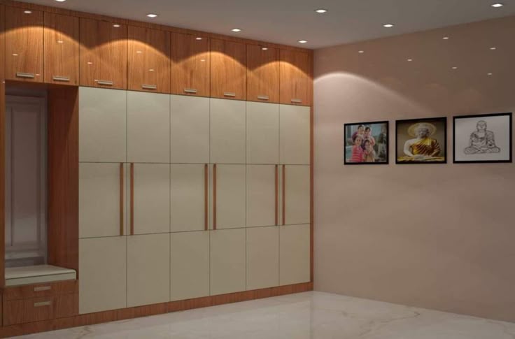 Double tone wall mounted wadrope 6 Double-Tone Wall-Mounted Wardrobe