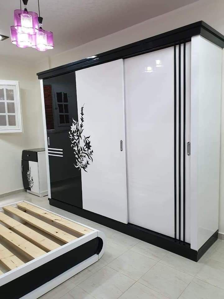 Double tone wall mounted wadrope 9 Double-Tone Wall-Mounted Wardrobe