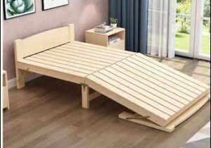 Foldable or Convertible Simple Wooden Bed 1 Convertible Simple Wooden Bed