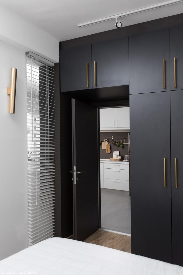 High-Gloss Black Wall Wardrobe 2 High-Gloss Black Wall-Mounted Wardrobe
