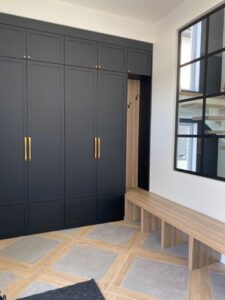 High-Gloss Black Wall-Mounted Wardrobe 2 High-Gloss Black Wall-Mounted Wardrobe