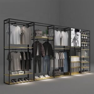 Industrial Style Wall-Mounted Wardrobe