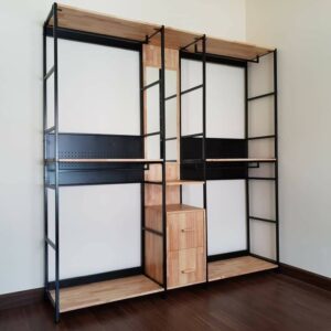 Industrial Style Wall-Mounted Wardrobe