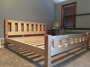 Rustic Simple Wooden Bed