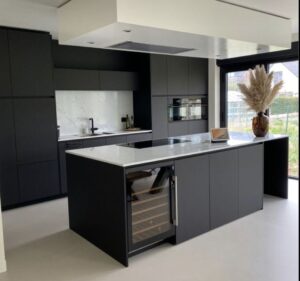 Scandinavian Kitchen Cabinets with Island