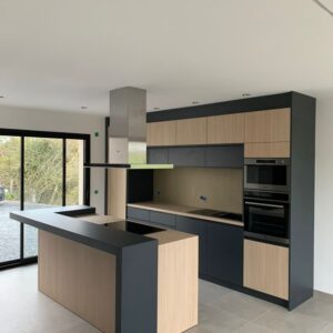 Scandinavian Kitchen Cabinets with Island