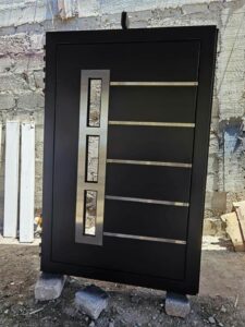 Metallic Front Door