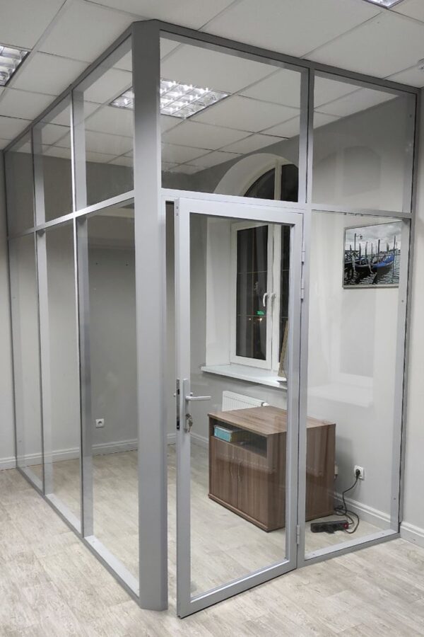 Aluminum and Glass Office Partition