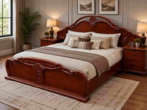 6x6 Feet Hard wooden bed